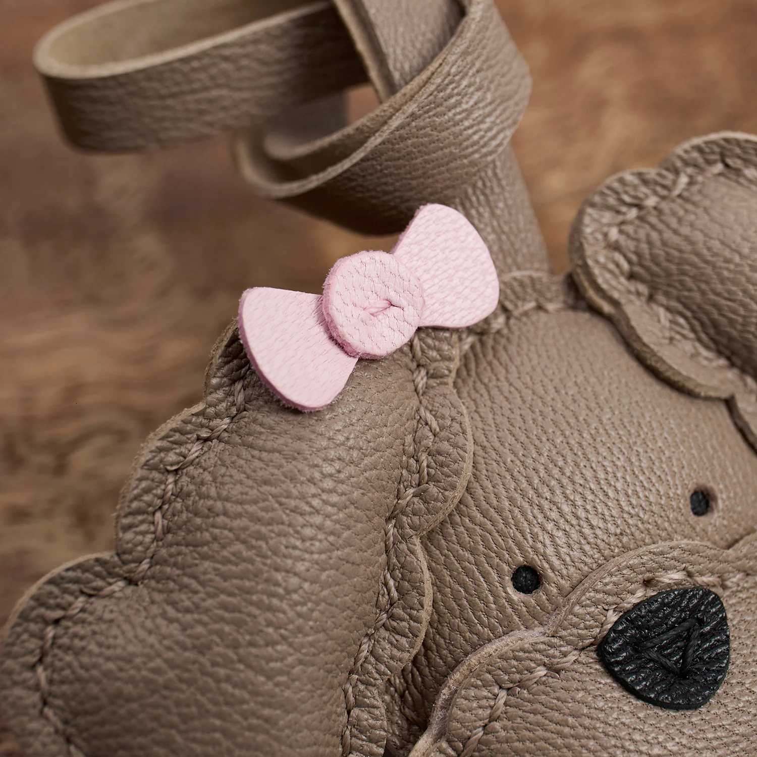 Handmade Real Leather Teddy Dog Bag Pendant Keychain Gift Cute Decoration Suitable For Bags Exquisite Charm Bag Accessories W251021