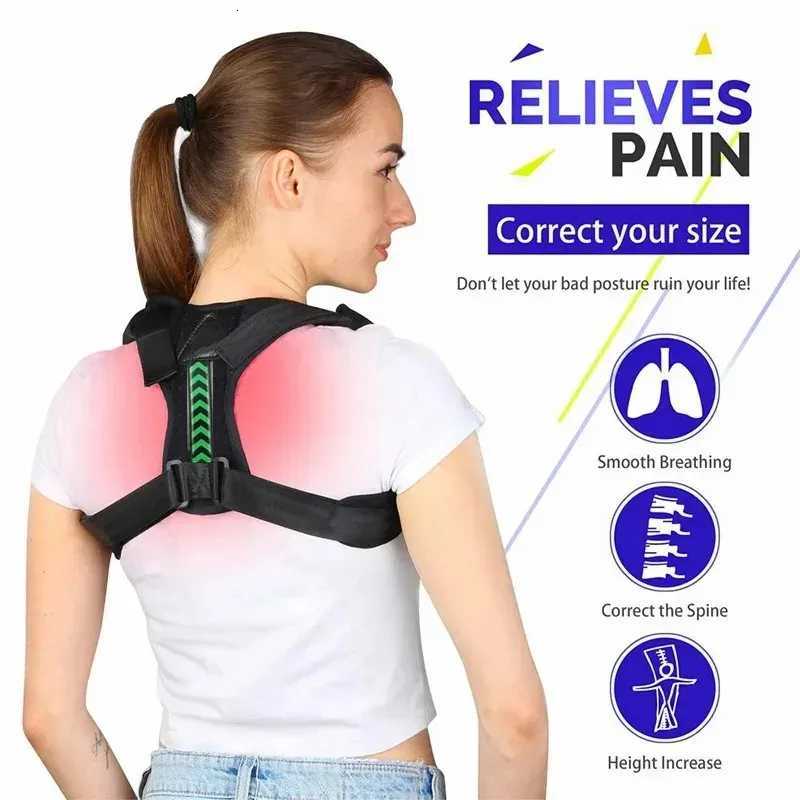 Posture Corrector Unisex Adjustable Back Clavicle Support Back Brace for Neck Back Shoulder Reshape Body D251021