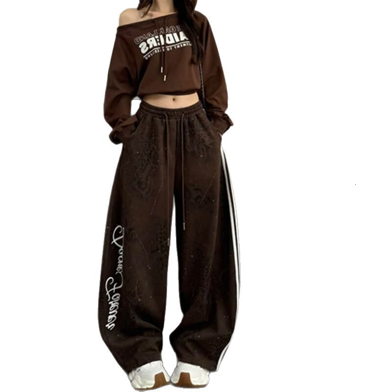 2025 American retro leopard print luxury pants with personalized dance fashion designer pants, tie, autumn and winter new dyeing curved knife casual p