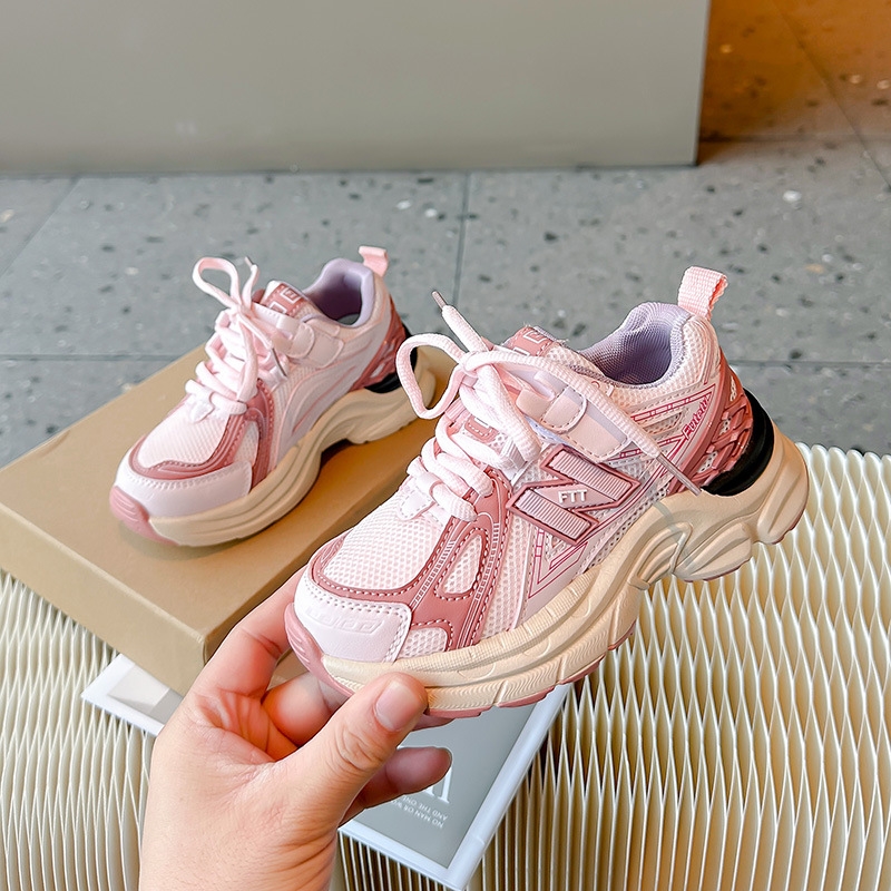 Designer Shoes Children's Sports Shoes 2025 Spring and Autumn New Girls' Dad Shoes Big Kids Casual Boys' Shoes Free shipping