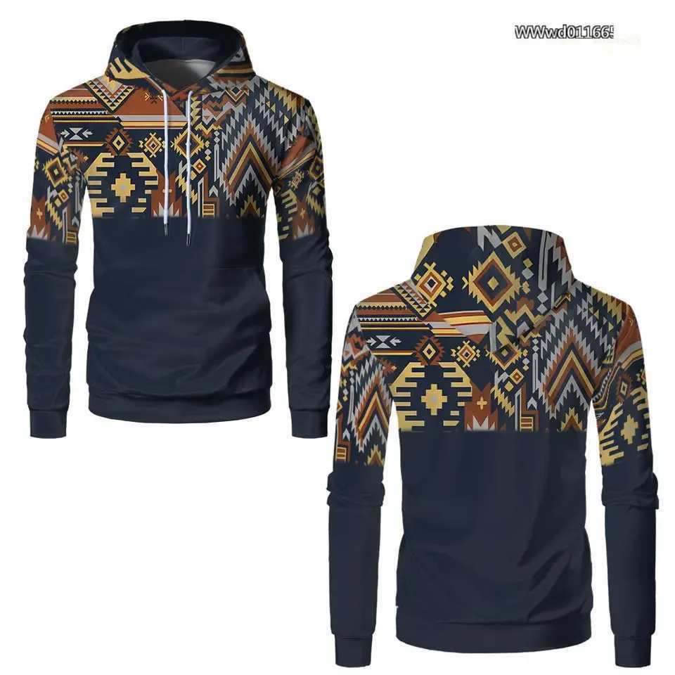 Tribal Ethnic Style 3D Print Hoodie Unisex Fashion Vintage Casual Everyday Tops Autumn Winter New Warm Long Sleeve Sweatshirt W251021