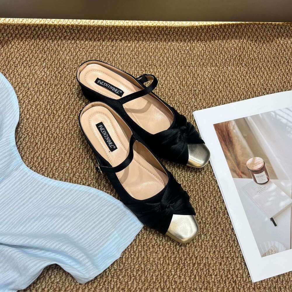 Chunky Heel Single for Women, Spring and Autumn New Design, Designer Shoe Lace Evening Style, Patchwork Grandma Shoes