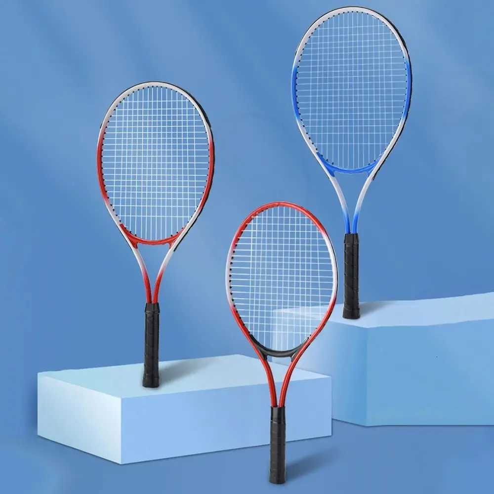 Red Blue Child Tennis Racket Training Professional Tennis Racquet Parent Child Interactive Shockproof Beginner Racquet Unisex W251021