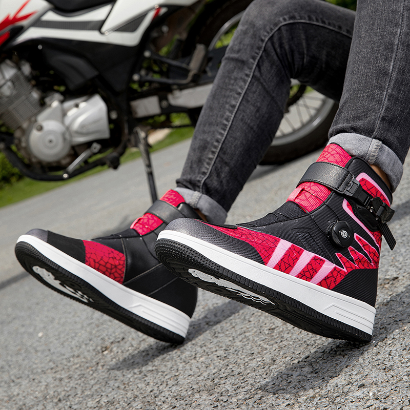 Motorcycle Riding Shoes - Four Seasons Offroad Boots, Racing Short Boots, Motorcycle Travel Equipment for Men & Women