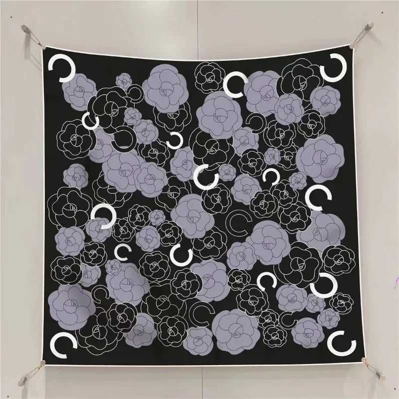 VREOVOR New 90cm 90cm Large Square Scarf Handmade Desktop Printing Machine Right Angle Curled Edge Twill Silk Fashion Trends W251021