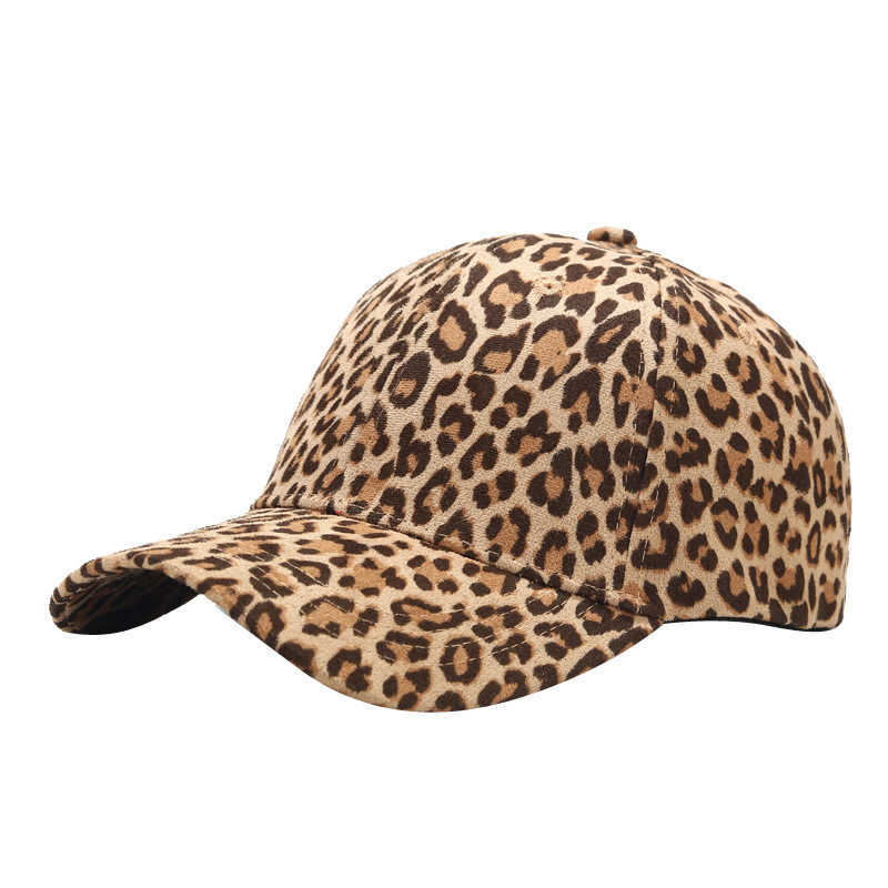 Baseball Cap Womens Casual Versatile Leopard Duck Tongue Cap Summer Outdoor Sun Visor H251020