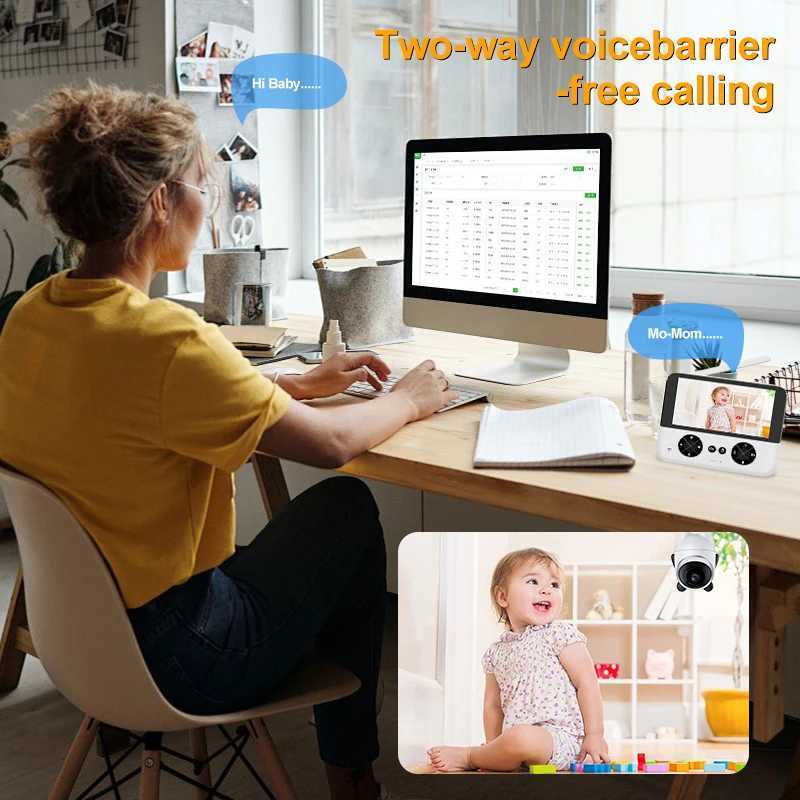 Smart indoor security protection mother home surveillance 43 inch wireless WiFi video voice intercom baby electronic camera J251121