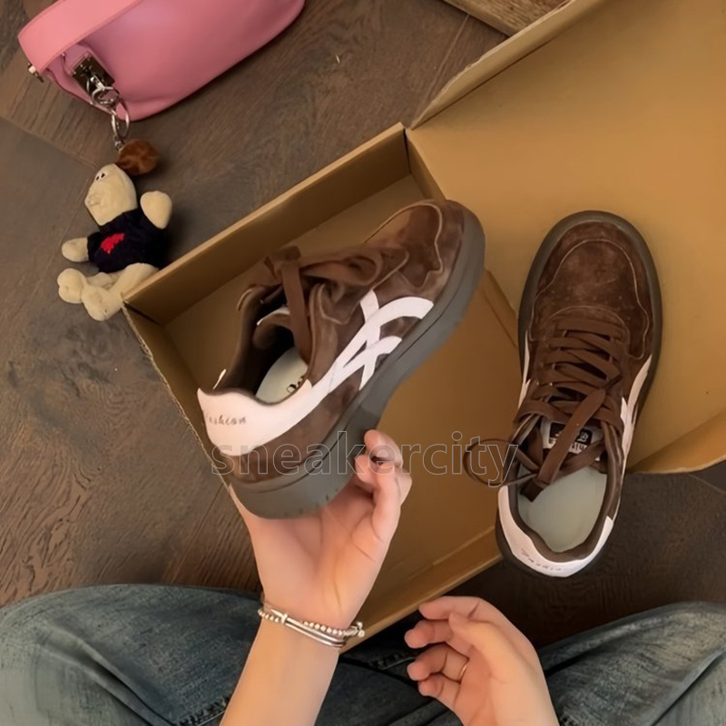 fashion trendy trainers ladies running shoes durable comfortable slip resistant laced low top black brown gray womens sneakers size 35-40