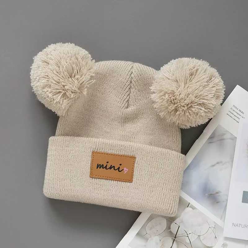 Winter Baby Hats For Girls Boys Kids Knitted Bobble Hat Pompom Newborn Beanies Infant Bonnet Children Caps 06 Months J251021