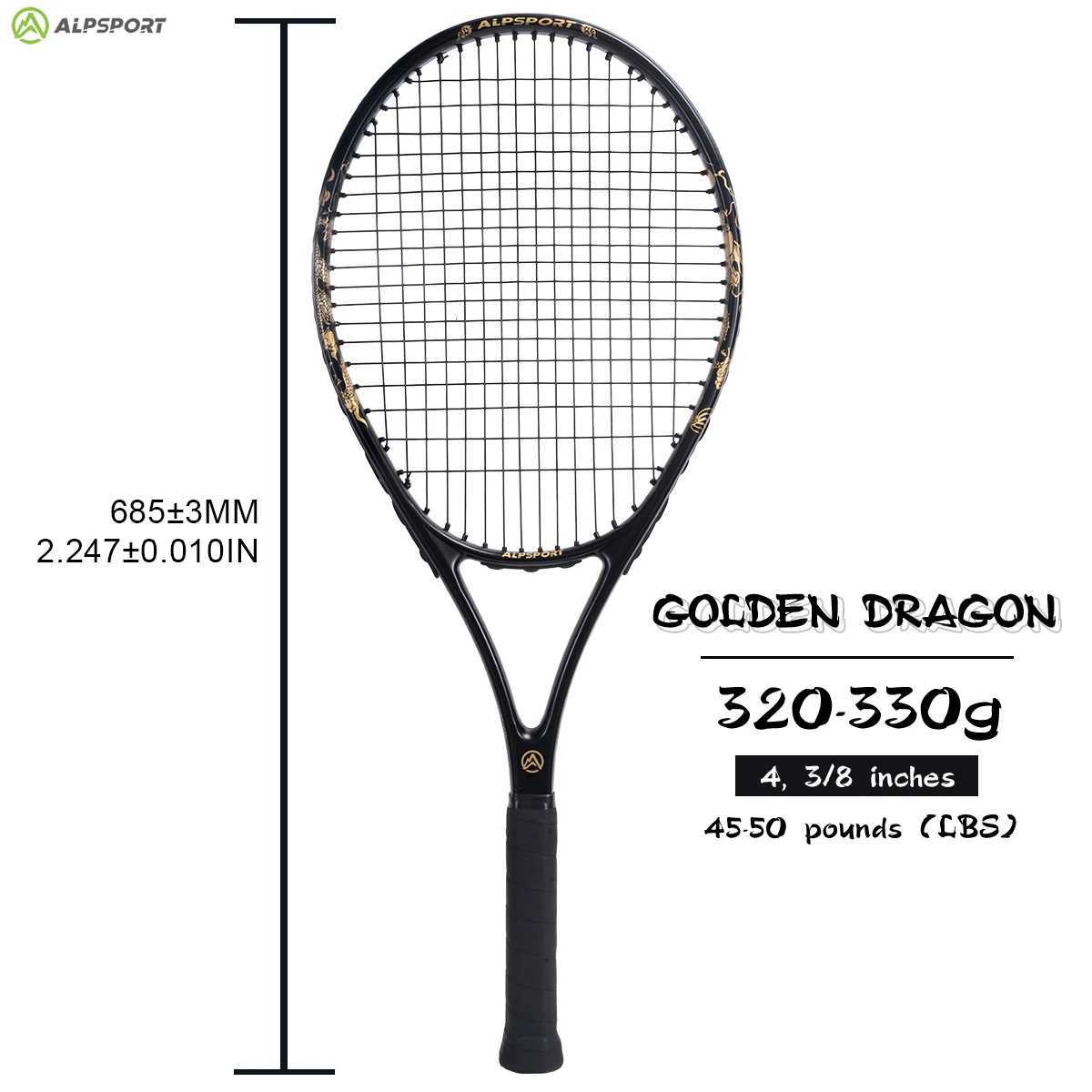 ALPSPORT JL T800 Carbon Fiber Tennis Racket 8K Professional Training Racket with Bag Adjustable Strap Men Women W251021