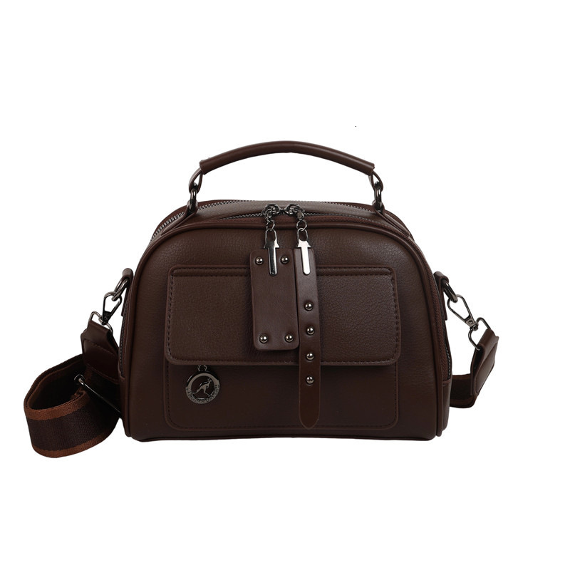 Retro Minimalist Style Women's Luxury Handbag Soft Leather Designer Bag Elegant Style Large Capacity Casual Crossbody Bag Women's Shoulder B