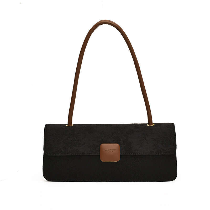 Underarm Baguette French Niche for Women 2025 Summer New Trendy Fashion Textured Handheld Small Square Bag