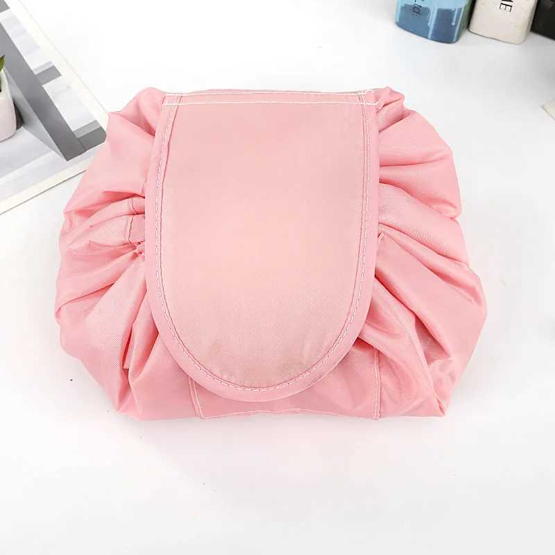 Drawstring Cosmetic Bag Travel Storage Pearl Makeup Bag Organizer Female Make Up Pouch Portable Waterproof Toiletry Beauty CaseW251021