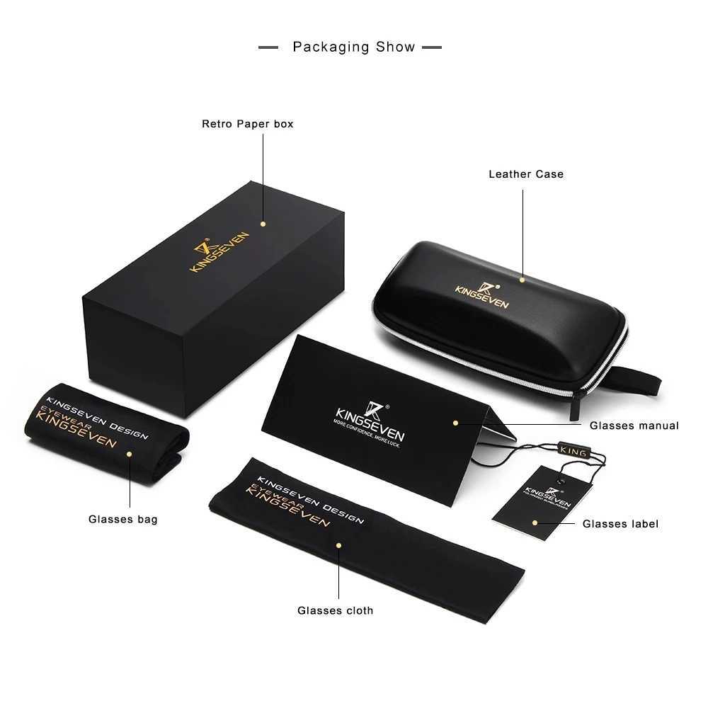 Kingseven Lightweight and Stylish Unisex Sunglasses Adding Charm and Elegance to Your Summer Classic Design Perfect for Pairing with Any Outfit J25111