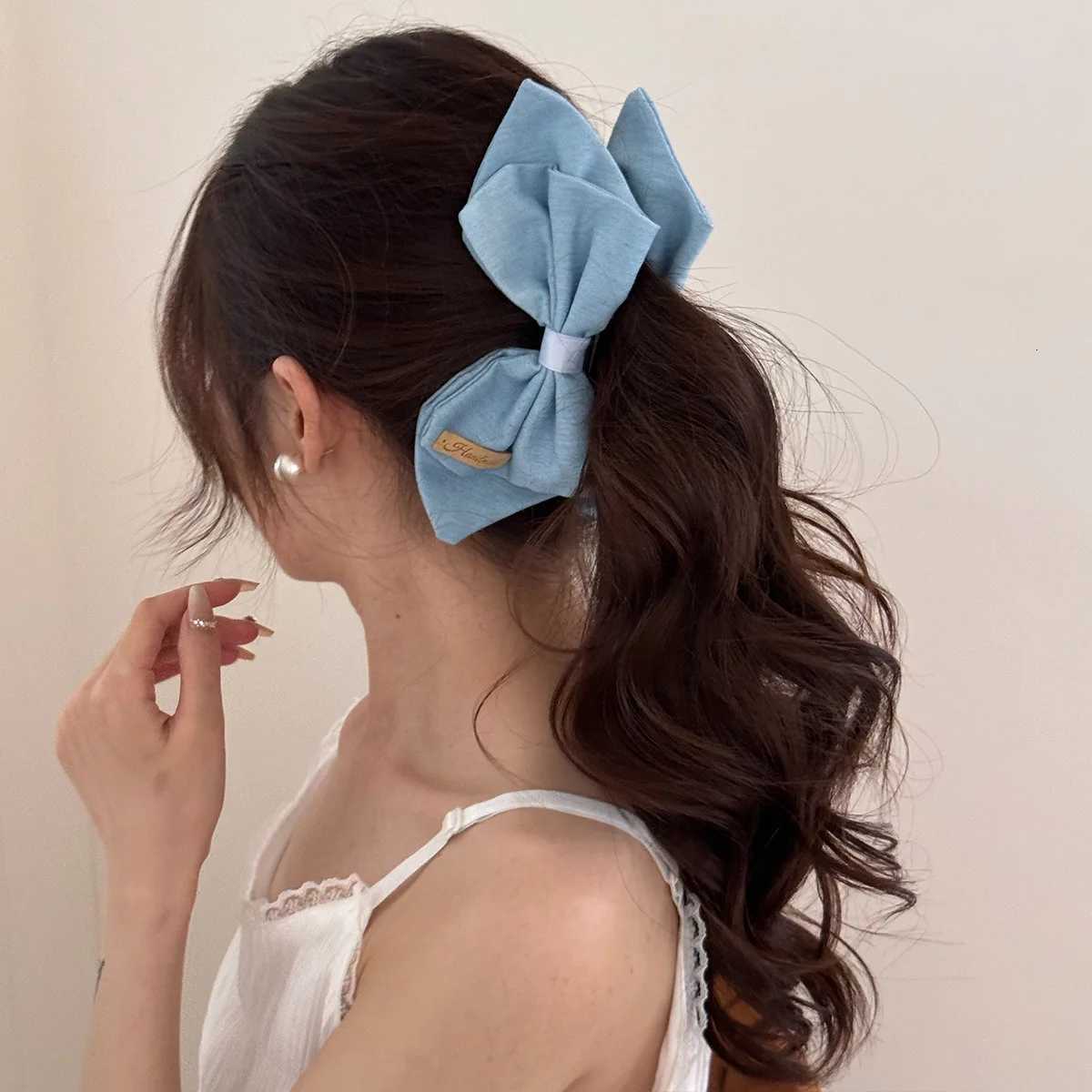 Korean hair accessories banana clip bow 2025 high ponytail new pin for women girl large leading fashion trendy popular catchesW254021