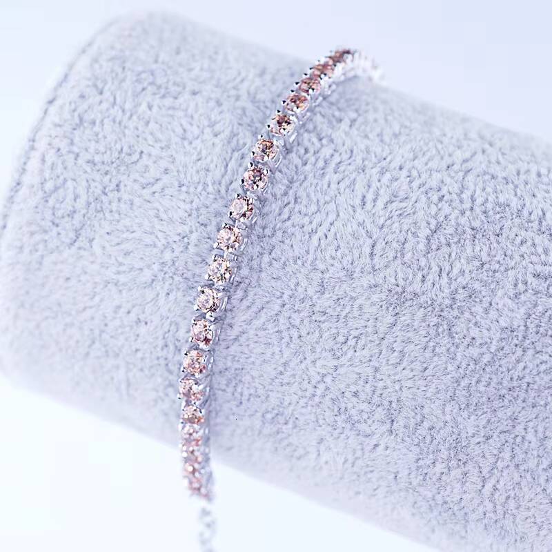 Wholesale Iced Out Moissanite Tennis Bracelet 925 Silver Joyeria Plata 925 Custom Fine Jewelry Bracelets Bangles