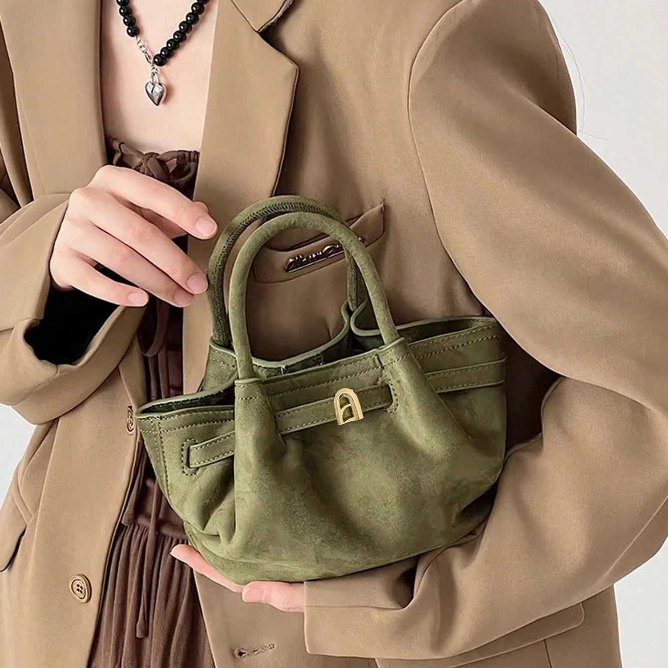 JIOMAY 2025 Premium Shoulder Bag Structured Dumpling Purse with Contrast Stitching WorktoWeekend Crossbody Tote for WomenXJ251021