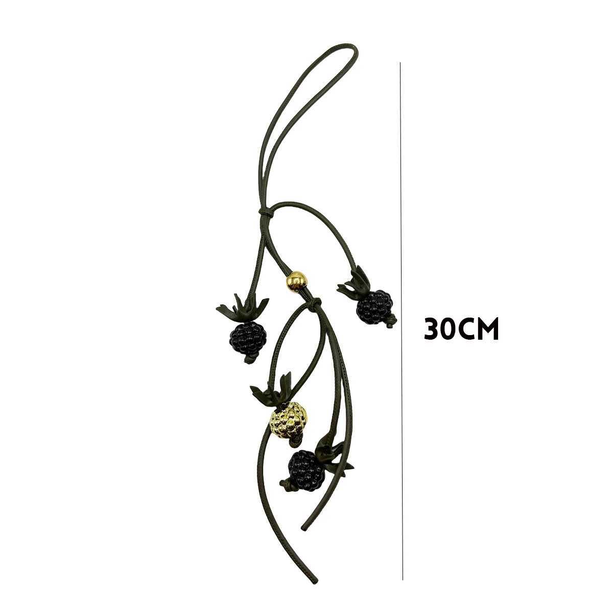 Berry Raspberry Blackberry Tomato Cowhide Bag Charm for Womens Bag Fashion Decoration Pendant Hanging Bag Accessories J251121