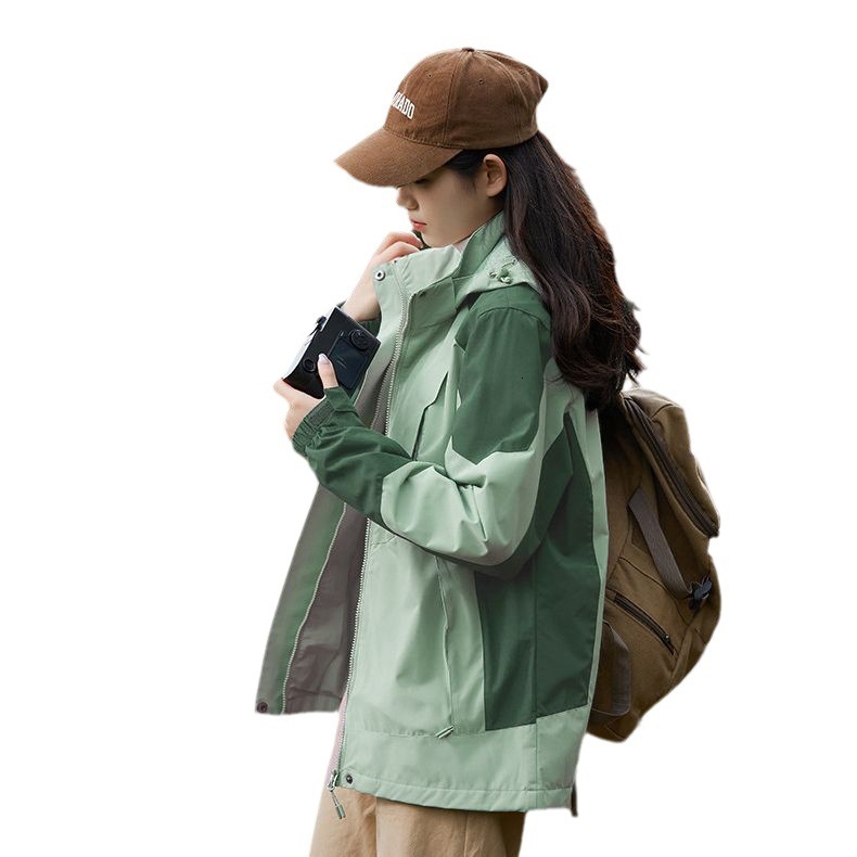 Couple Style Patchwork Single Designer Hoodie Jacket Tracksuit Men Polo Veste Coat Layer Jacket Windproof Waterproof Hooded Jacket For Men And Women S