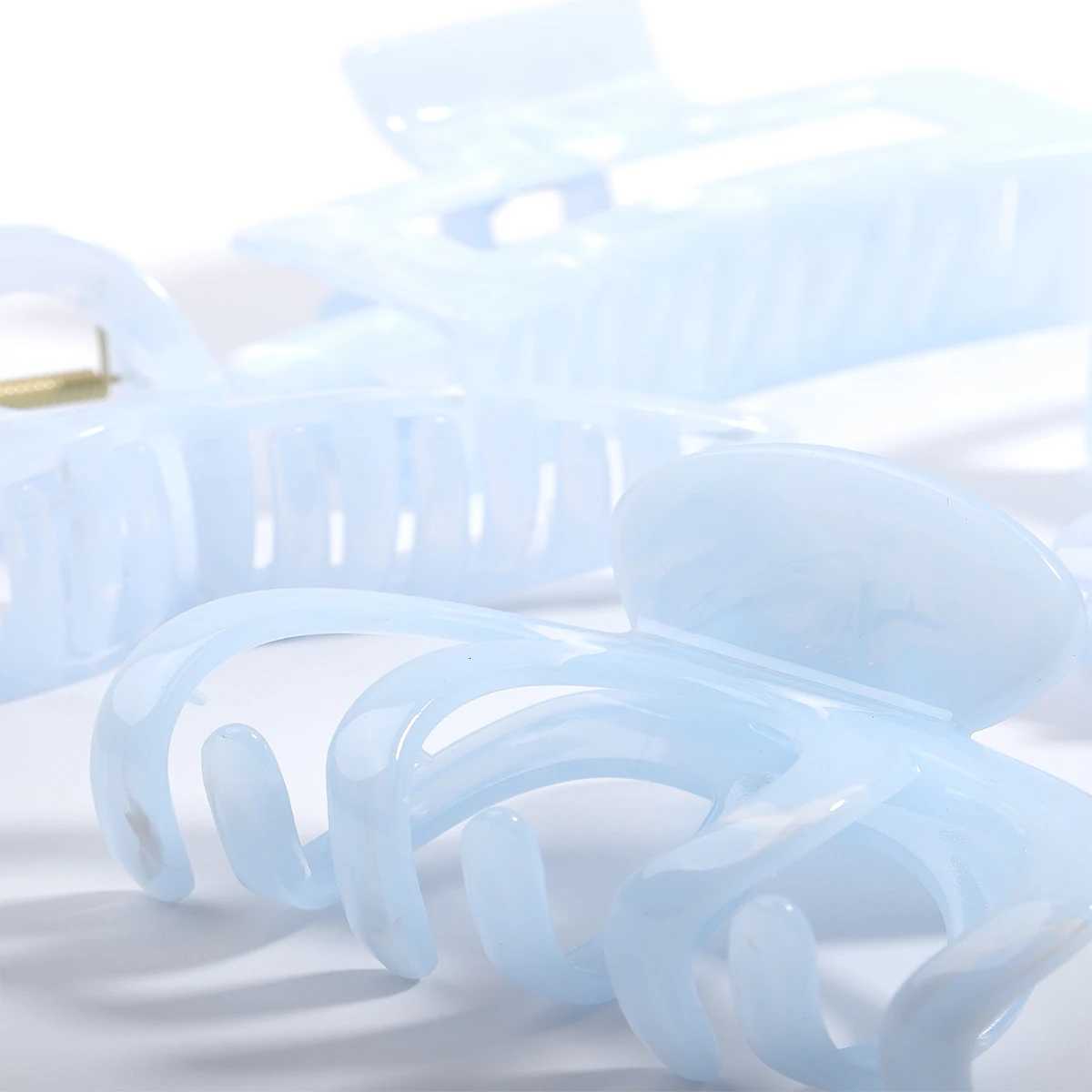 15pcsCream blue pan hair grab clip womens highquality large hair clip on the back of the head shark clip headwearW254021