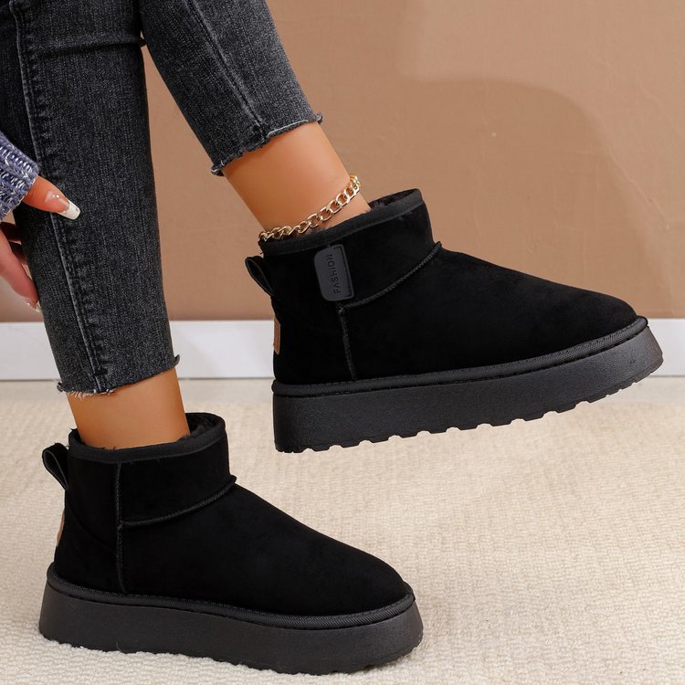 Free Shipping Designer Casual Shoes Winter new high top thick soled big toe snow boots with plush warm shoes Practical Comfortable fit