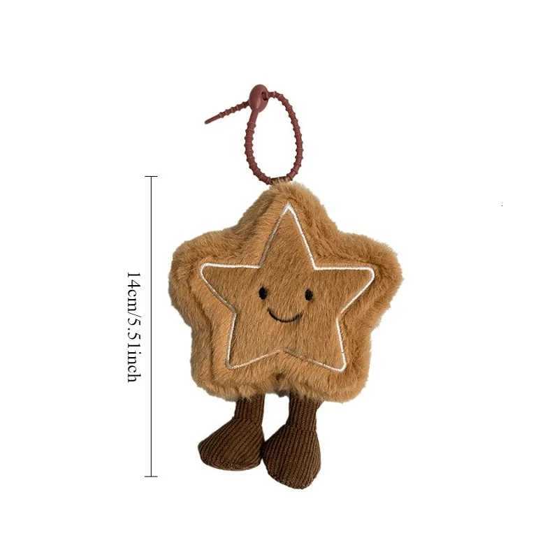 New Cute Plush Star Bag Hanging Ornaments Hanging Fashion Creative Christmas Tree Pendant Christmas Decorations Plush Keychains W251021