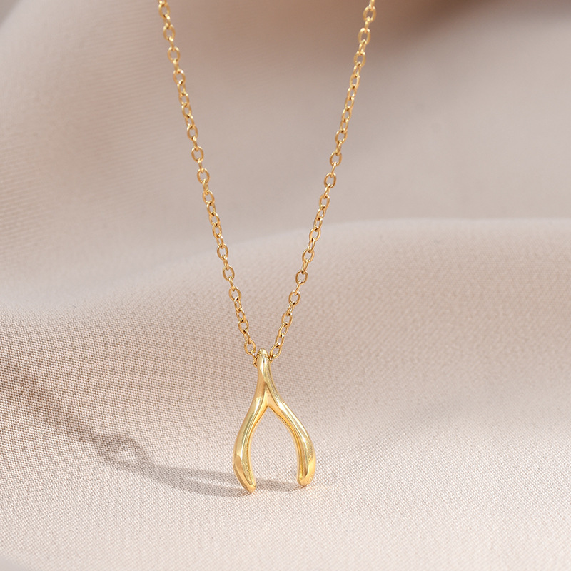 Necklace for women Fashionable gold-plated necklace women's zircon fish tail bow shell collarbone chain free shipping Valentine's Day gift