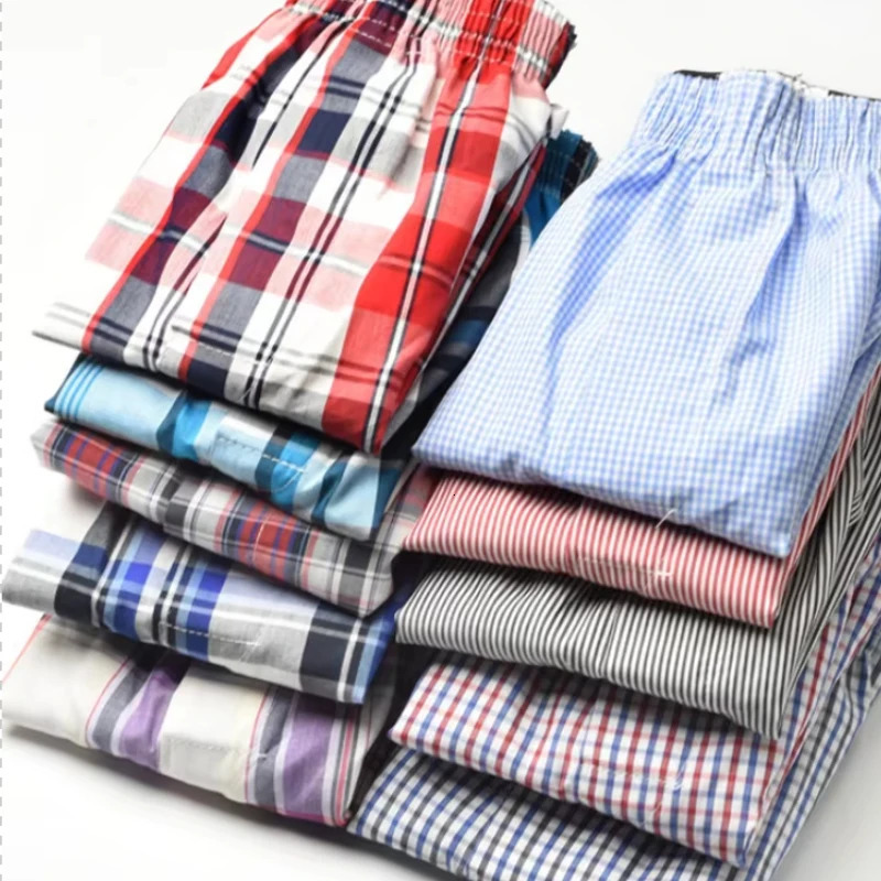 FARDLY Mens Cotton Classic Checkered Pants Random Loose Boxer Shorts Skin friendly Comfortable Breathable Underwear Gentlemen 251021