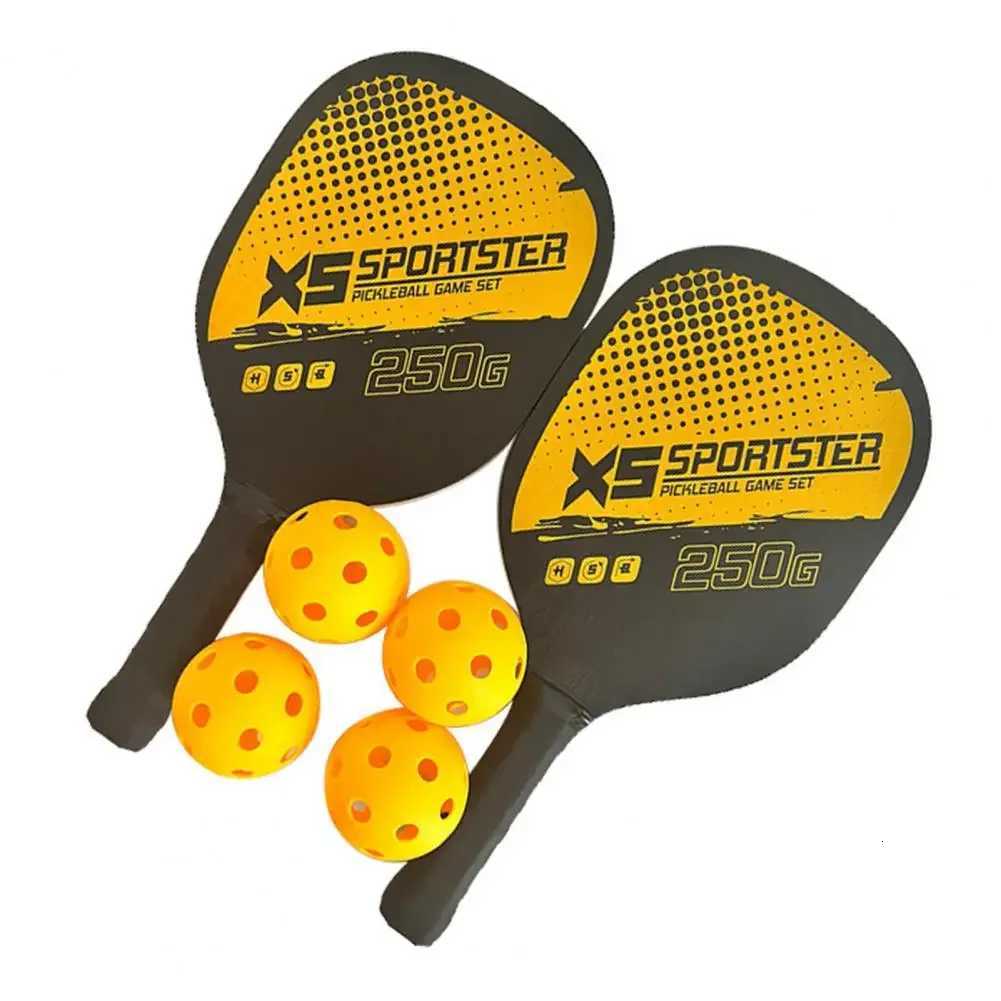 Pickleball Paddle Set With 2 Rackets 4 Balls Wooden Pickleball Paddle Racket Set With Ball Outdoor FOR Sports Combination W251021