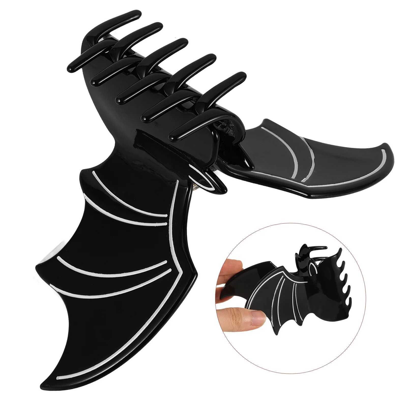 Halloween Pumpkin Bat Hair Claw Clip Back Of The Head Grab Clip Shark Clip Headdress For Women Girls Hair AccessoriesW254021