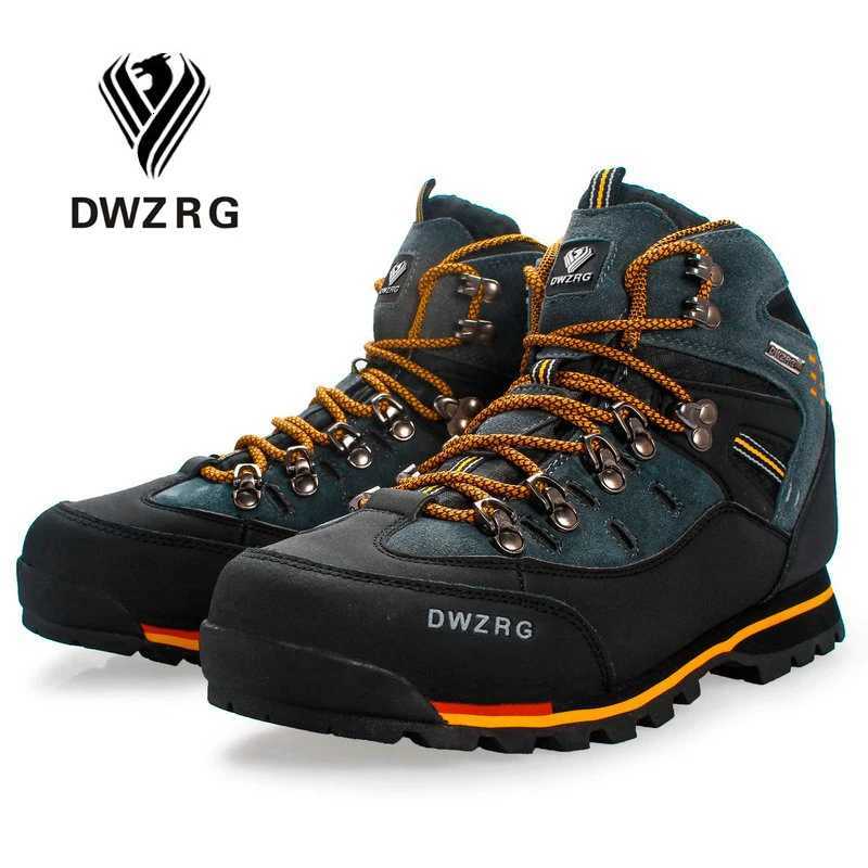Men Hiking Shoes Waterproof Leather Shoes Climbing Fishing Shoes New Popular Outdoor Shoes Men High Top Winter Boots L250909