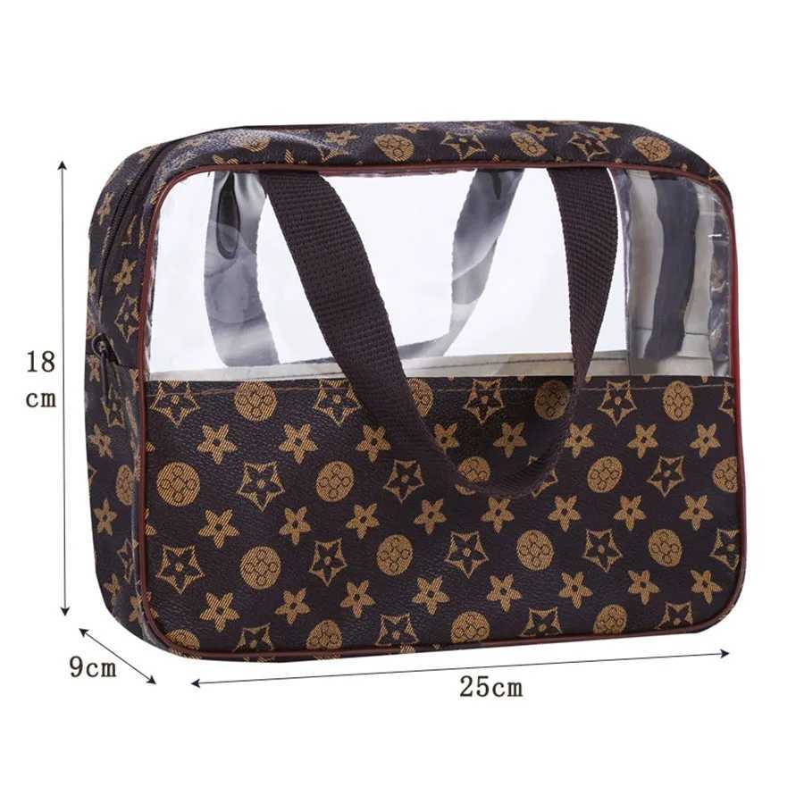 Portable Travel Handheld Cosmetic Bag Women Makeup Bags LargeCapacity Bath Wash Bags Multifunction Waterproof Storage CaseW251021