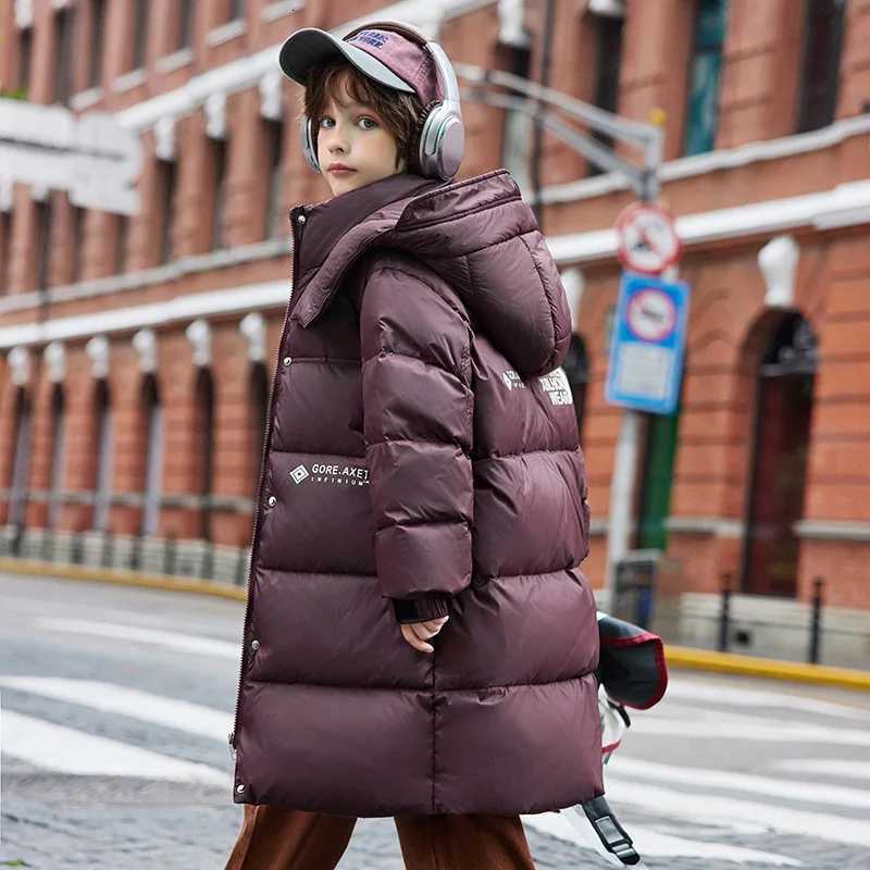 OLEKID 2025 Winter Boy Down Jacket White Duck Down Thick Warm Long Teenage Boys Jacket Coat 614 Years Kids Boy Parkas OuterwearT251021