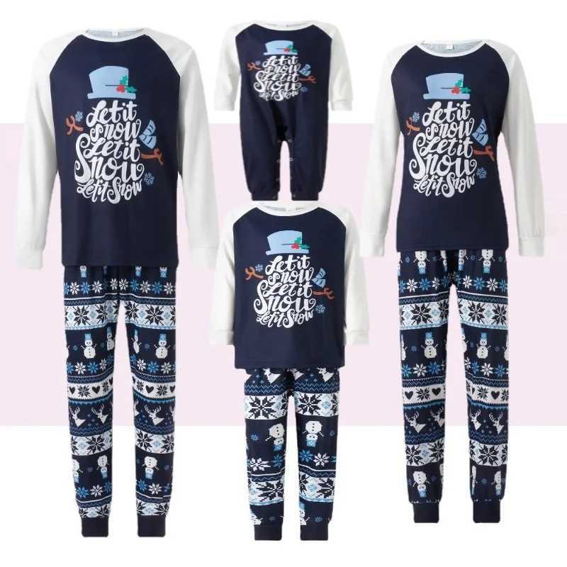 Christmas Pajamas Family Matching Outfits Adult And Kids Clothes TopsPants Xmas Sleepwear Sets Newborn Baby Boy Girl Jumpsuit L251021HRSB