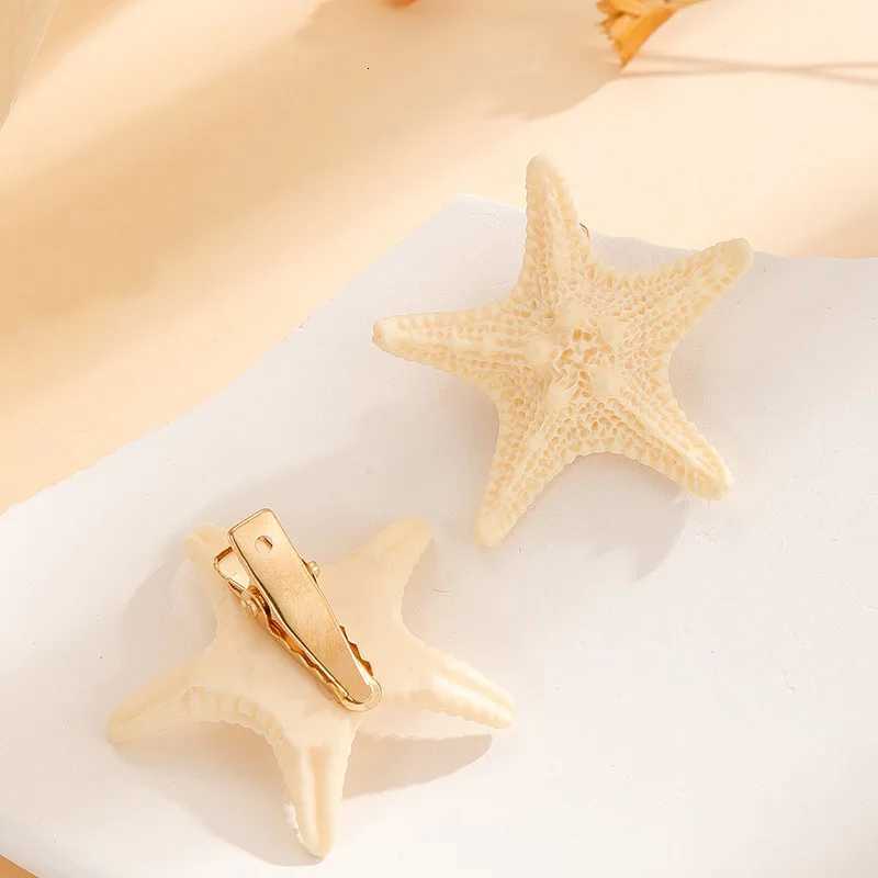 New Fashion Highgrade Shell Starfish Shape Hairpin Barrettes for Women Girl Accessories Headwear Hair Claw WholesaleW254021