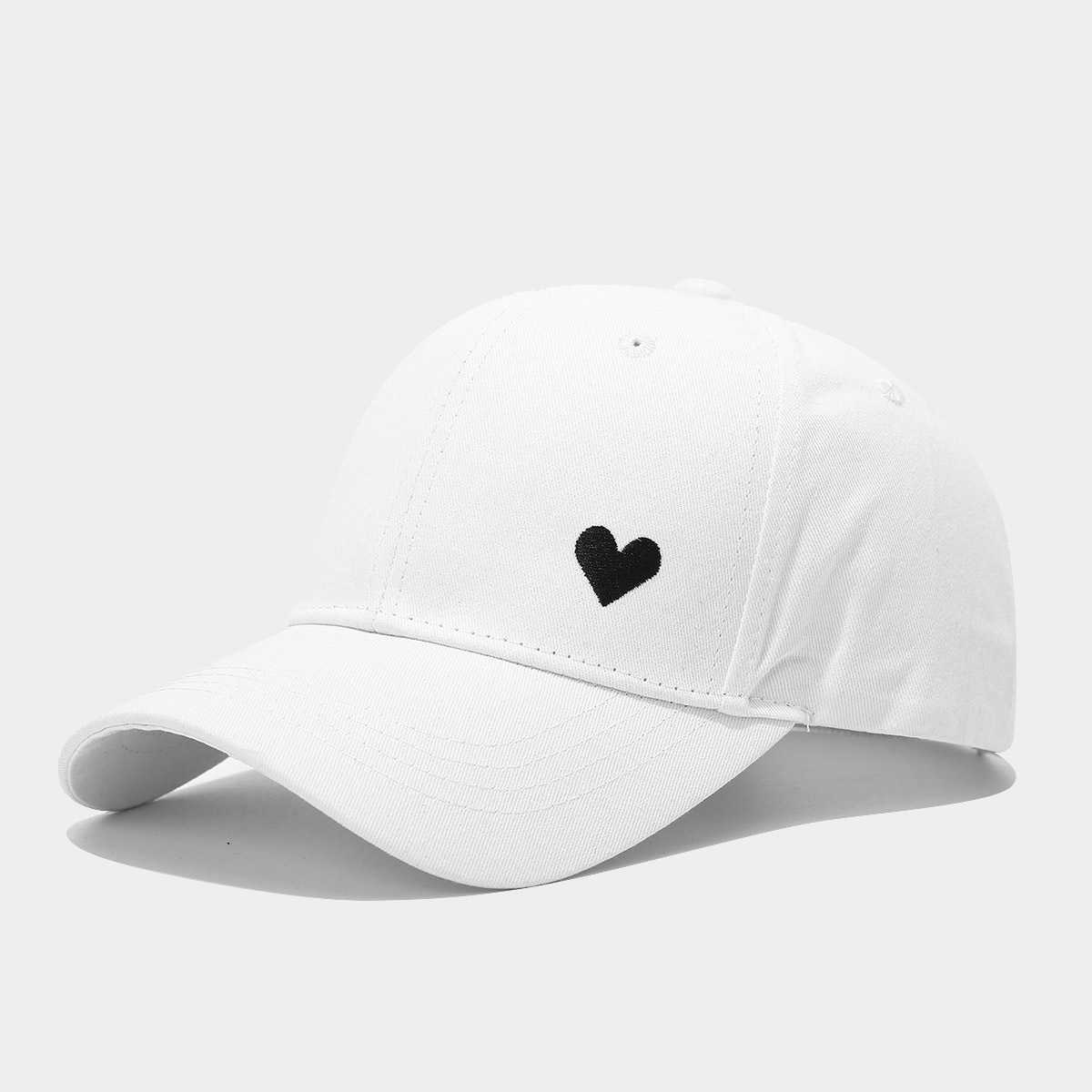 Womens Spring Summer New Outdoor Sun Protection Hat Couple Heart Side Embroidery Baseball Cap Mens Baseball Cap H251020