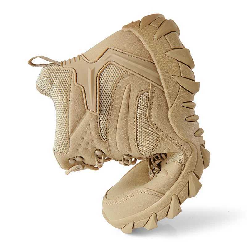 Upgraded Tactics Combat Training Boots Male Outdoors Camping Antiwear Rapid Response Hiking Shoes Fishing Hunting Sneakers Men L250909