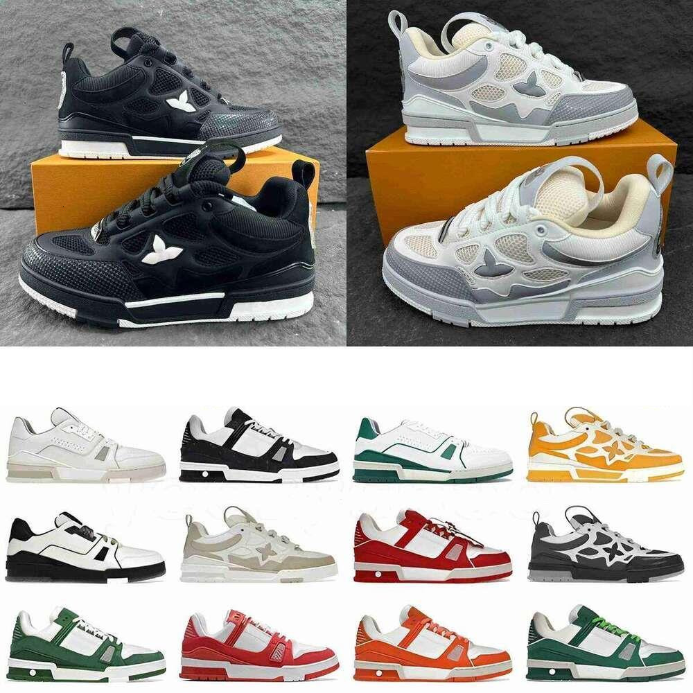 Top Skate designer sneakers mens trainers sneaker casual runner shoe outdoor ly leather flower skates shoes women fashion men 0 top 212fhg
