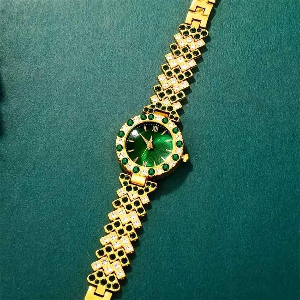 Elegant 6piece womens set Quartz movement square case zinc alloy str timer function ideal gift for ValentinesXJ251021