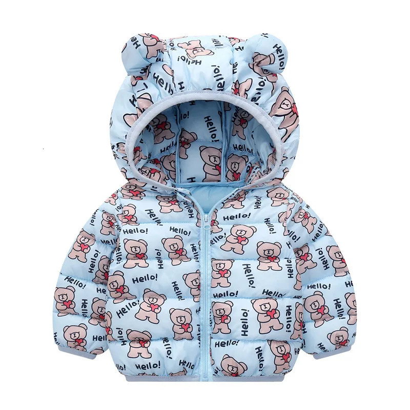 Autumn Winter Girls Boys Cotton Fashion Childrens Outwear Toddler Baby Coats Kids Casual Parkas Hooded Jackets 251021