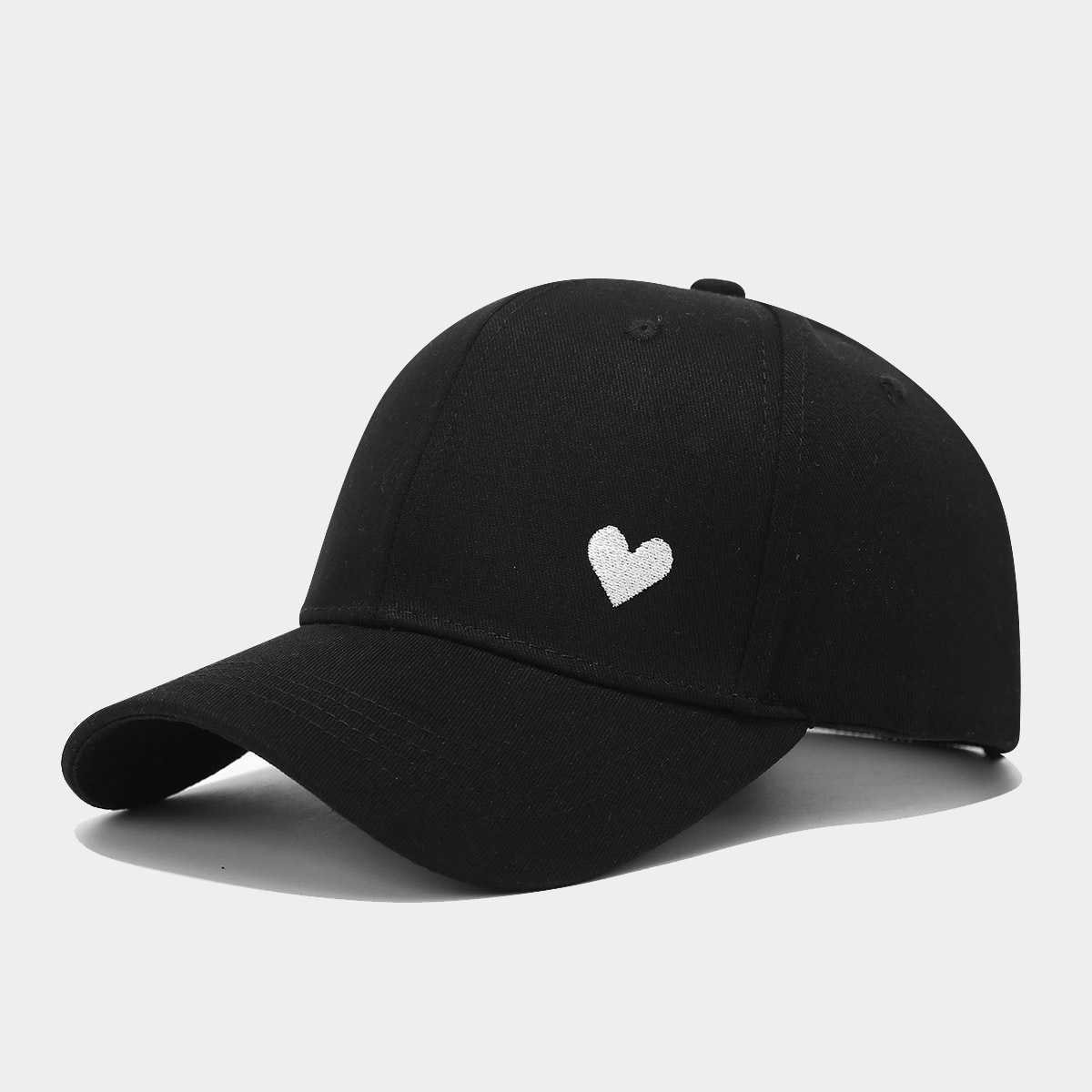 Womens Spring Summer New Outdoor Sun Protection Hat Couple Heart Side Embroidery Baseball Cap Mens Baseball Cap H251020