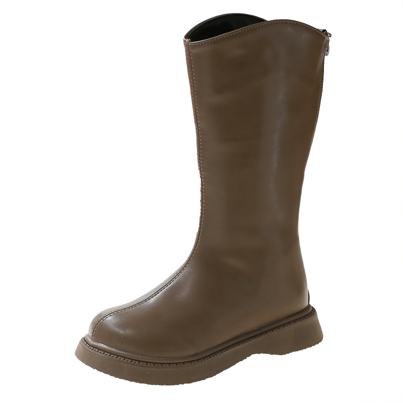 Kids High Boots for Girls Toddler Fashion Design Winter Warm Long Boots Kidszworld Girl Children Leather Boots Shoes Size 23 - 36 K1181