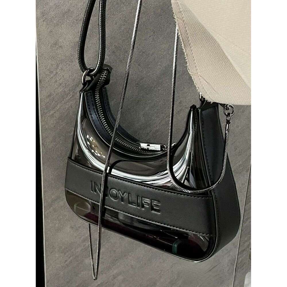 Transparent Jelly for Women 2025 New Spring Summer Fashion Texture Design Niche Versatile Chain Crossbody Bag