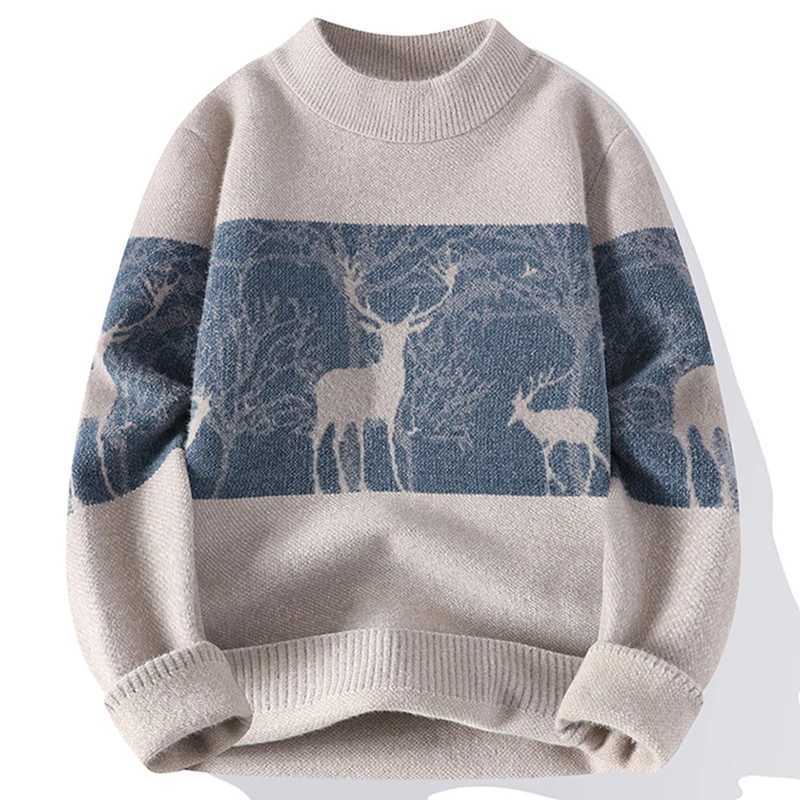 Christmas Sweaters Mens Fall Winter Casual O Neck Long Slve Knitted Jumpers Men Clothing Knitting Slim Fit Sweater Strtwear S251110