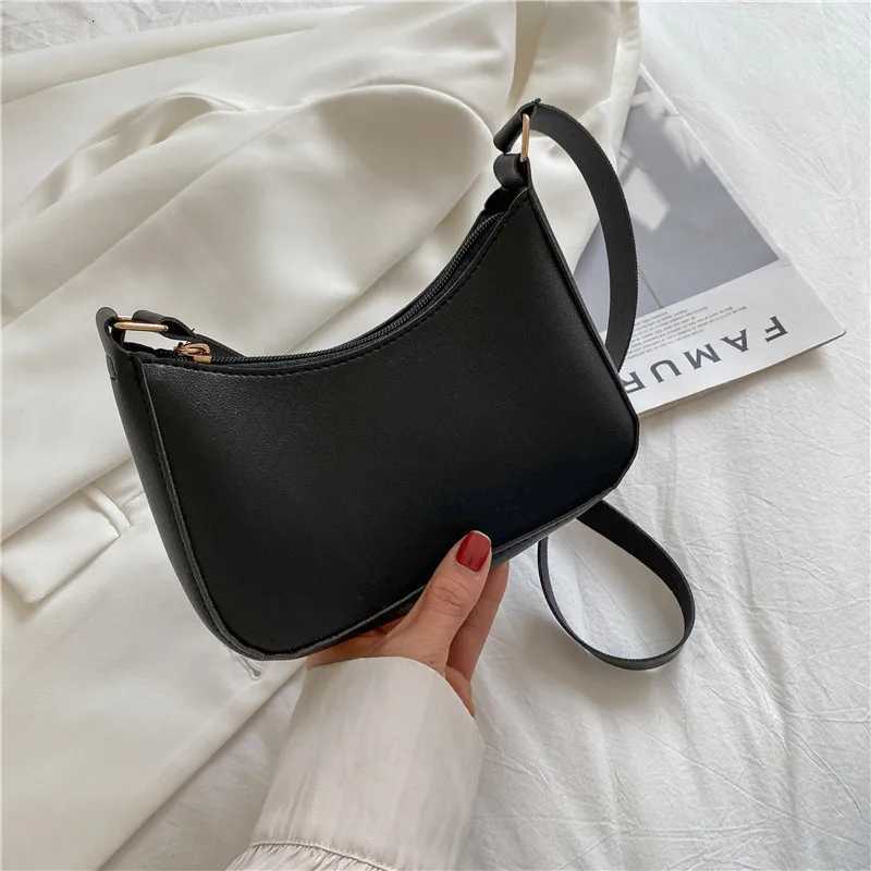 Fashion Solid Color Shoulder Bag For Women PU Leather Armpit Handbag Casual Daily Underarm Bag Gilrs Shopping Purse bolsaXJ251021