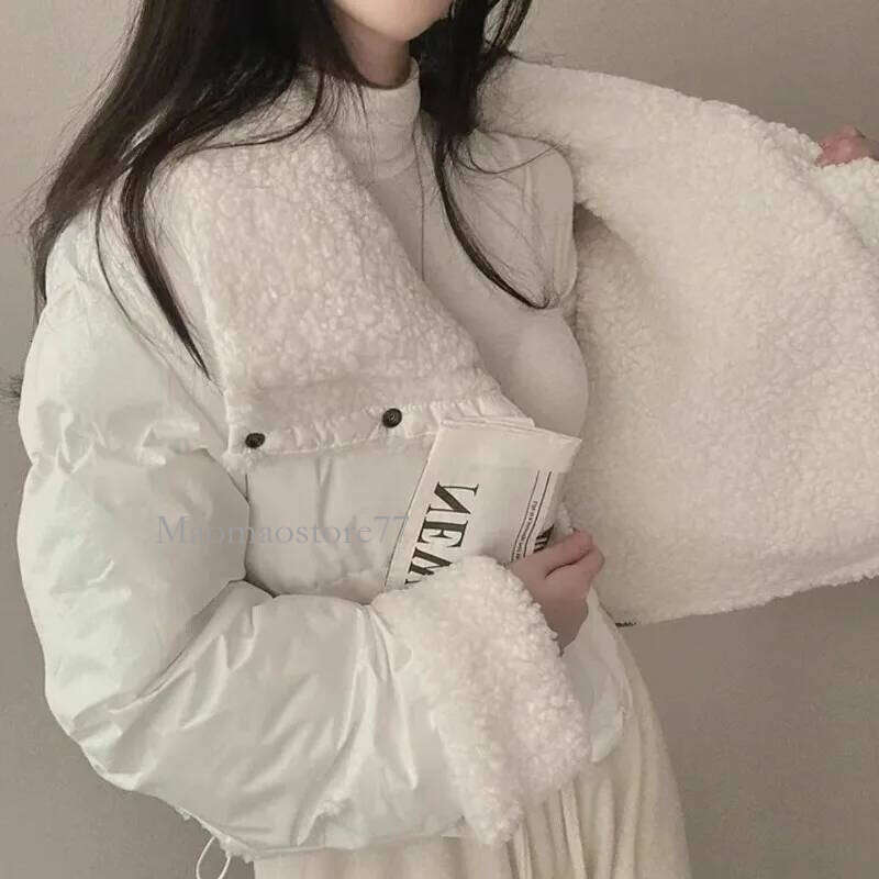 Women's Winter Tops Jacket Cotton Coat Skinny Long Sleeve Lapel Short Warm Thickened Vintage New Comfortable Versatile womens coat