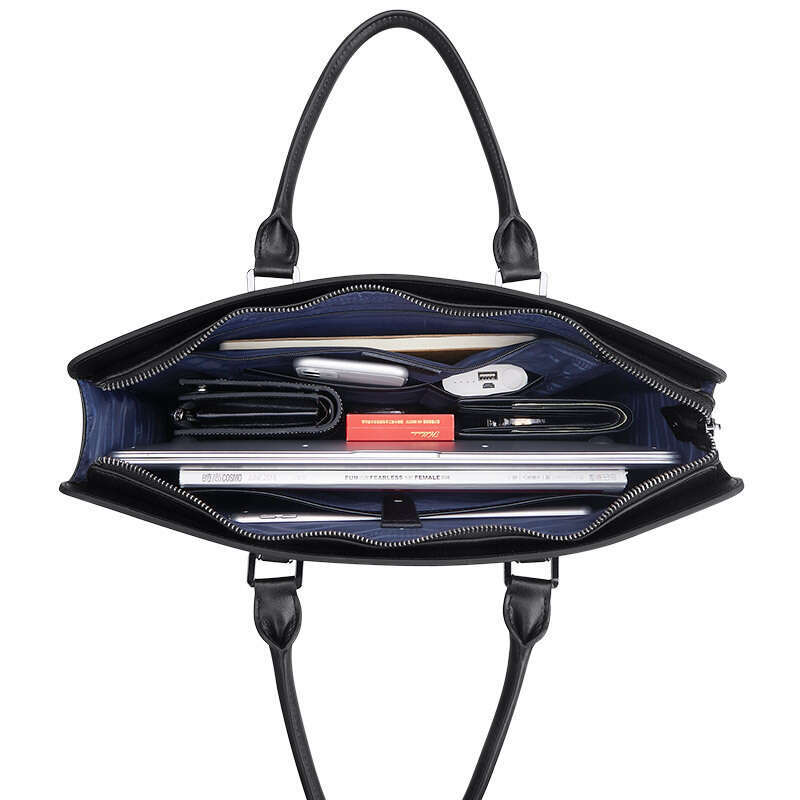 Luxury bag Briefcase Cowhide Handbag Business High end Men s Genuine Leather Single Shoulder Document Bag