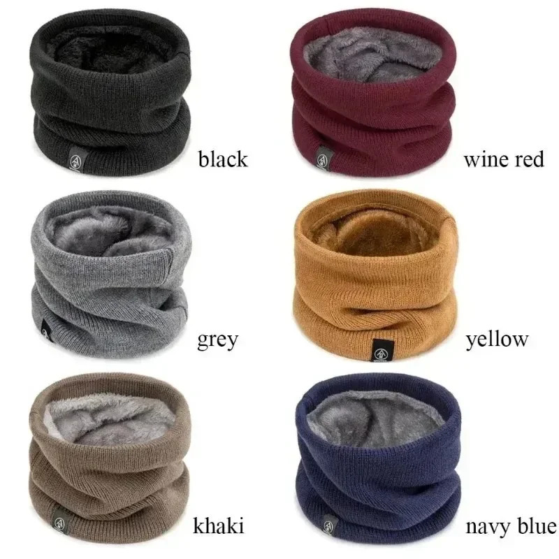 Knitted Neck Warmer Sports Scarf Fashion Soft Women Men Face Cover Winter Skating Running Hiking Scarves Thick Coldproof Collar 251021
