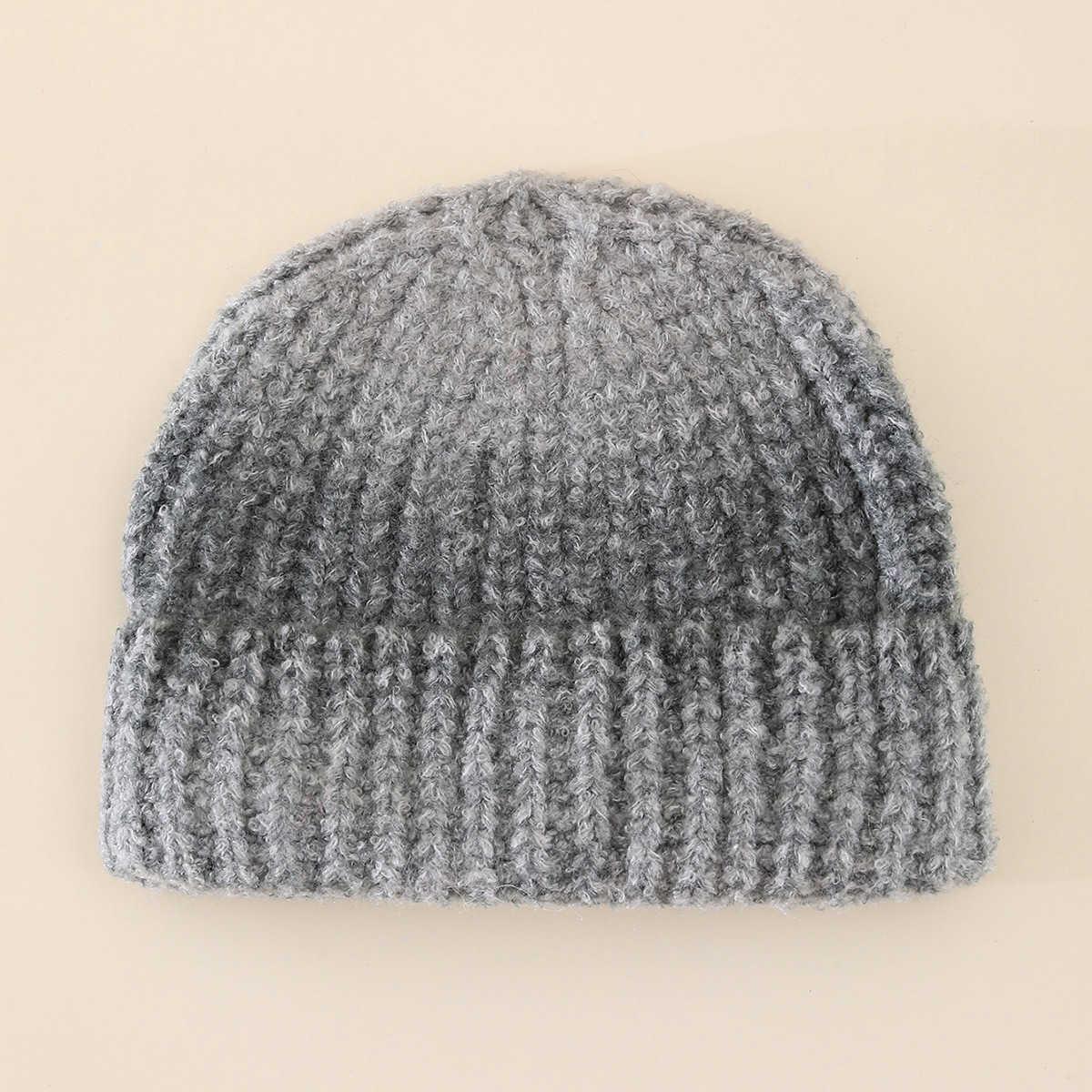 New Style Knitted Hat Gradient Rainbow Knitted Hat Winter Warm Casual Fashion Rolled Edge Wool Hat H251020