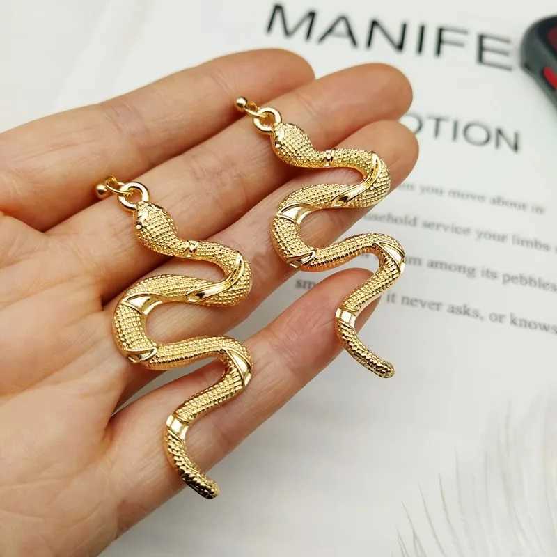2021 Trendy Vintage Snake Shape Dangle Earrings for Women Girl Retro Drop Earrings Cute Object Earring Jewelry Bijoux J251021